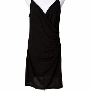H&M Black Draped Dress